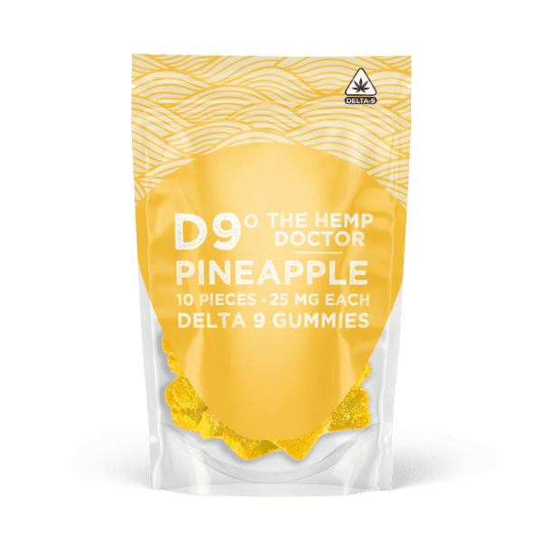 D9 THC Gummies Pineapple 10ct