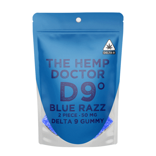 D9 THC Gummies Blue Razz 2ct