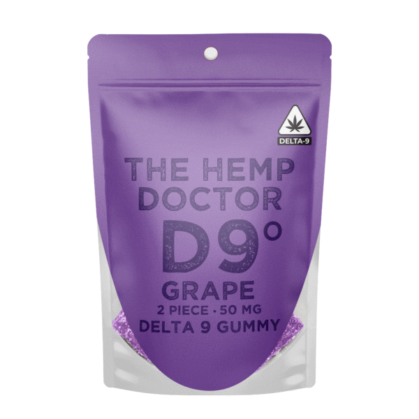 D9 THC Gummies Grape 2ct