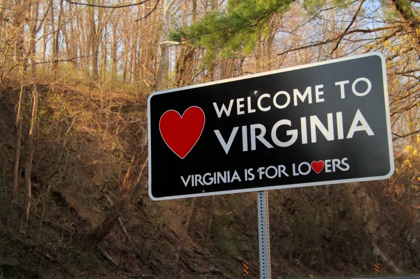 Welcome to Virginia signage