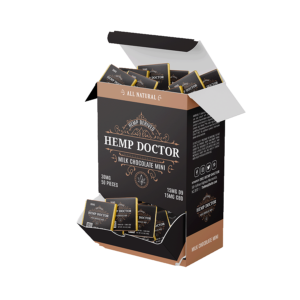 Hemp Doctor 50ct Gravity Fed POS box Milk Chocolate EM