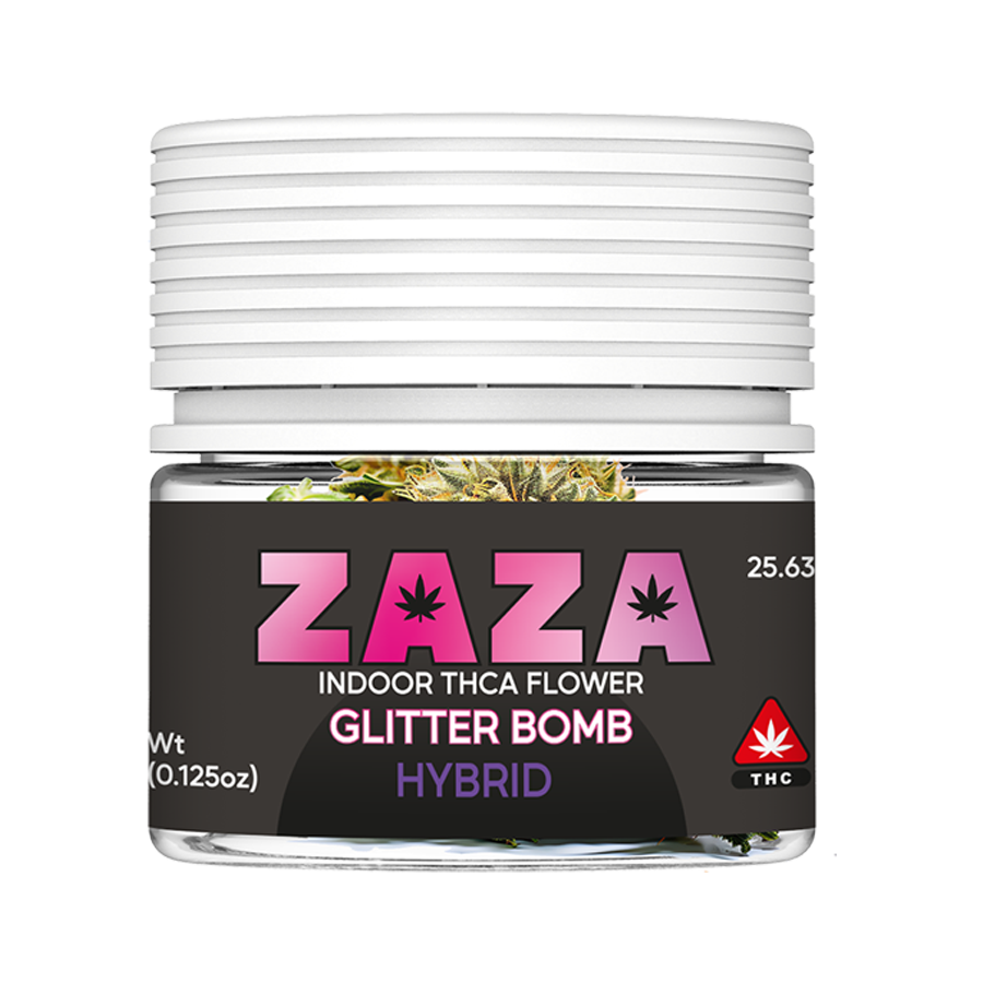 Native mock GLITTER BOMB ZAZA 3.5G CB SP JAR FRONT