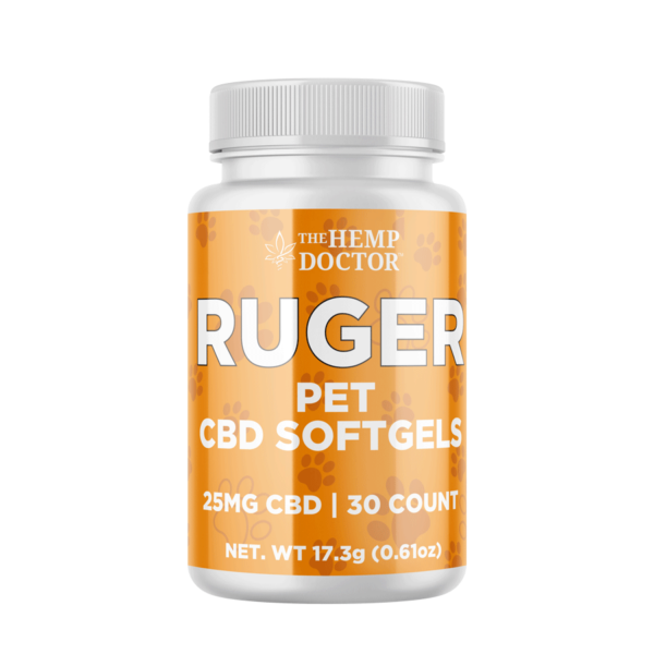 Pet CBD Softgel Capsules 25mg | RUGER