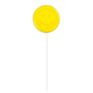 Single Lifted Lollipop - (Unwrapped) Pineapple Flavor