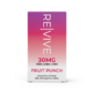 Front of 10ct Box 30MG REVIVE Drink Mix Stick Pack - Fruit Punch by The Hemp Doctor