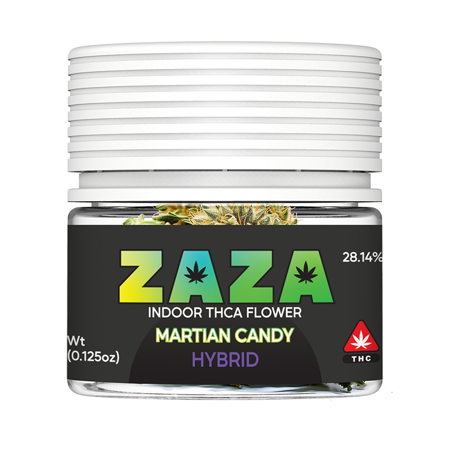Rendered mock MARTIAN CANDY ZAZA 3.5G CB SP JAR Front