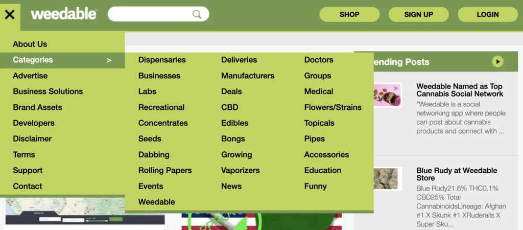 Weedable categories page