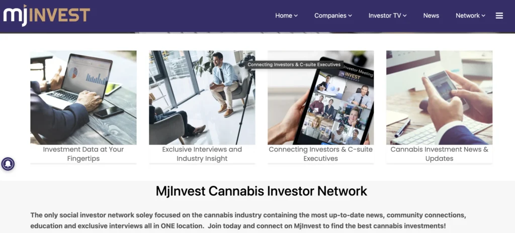 MjInvest Cannabis Investor Network Logo