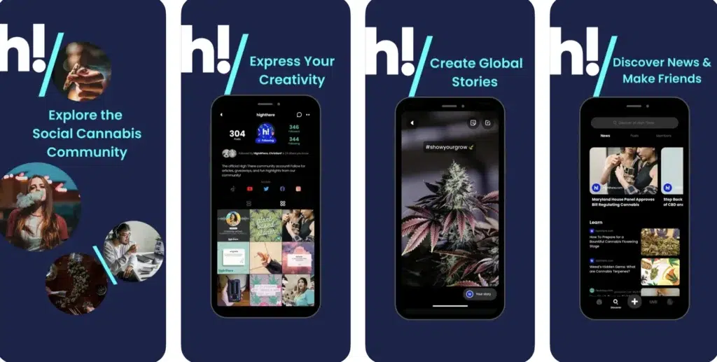 Mobile interfaces of the High There application