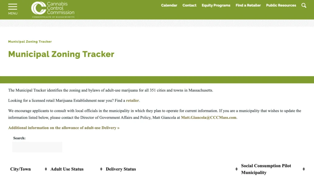 CCC Municipal Zoning Tracker